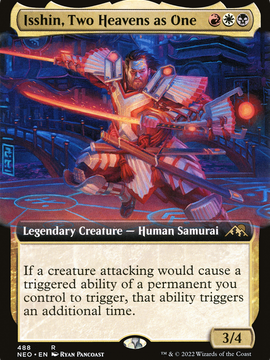 Isshin, Two Heavens as One (NEO-488) - Kamigawa: Neon Dynasty: (Extended Art)