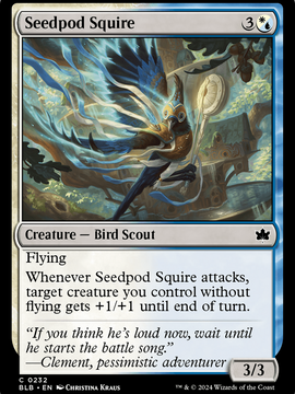 Seedpod Squire (BLB-232) - Bloomburrow Foil