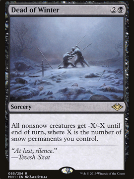 Dead of Winter (MH1-085) - Modern Horizons Foil