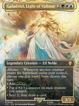 Galadriel, Light of Valinor (LTC-498) - Tales of Middle-earth Commander (Borderless) Foil