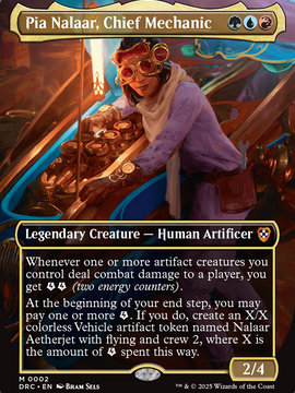 Pia Nalaar, Chief Mechanic (Borderless) (DRC-002) - Commander: Aetherdrift Foil