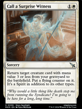 Call a Surprise Witness (MKM-006) - Murders at Karlov Manor