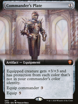 Commander's Plate (CMR-692) - Commander Legends: (Extended Art)