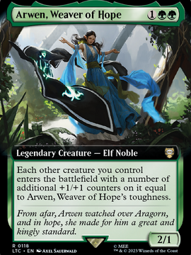 Arwen, Weaver of Hope (LTC-118) - Tales of Middle-earth Commander: (Extended Art)