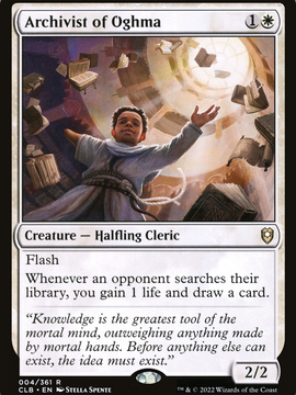 Archivist of Oghma (CLB-004) - Commander Legends: Battle for Baldur's Gate