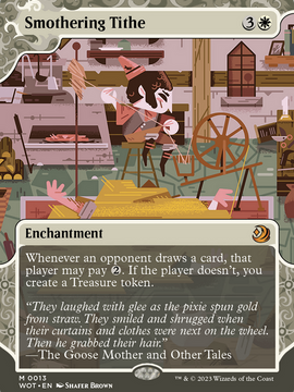 Smothering Tithe (WOT-013) - Wilds of Eldraine: Enchanting Tales: (Showcase) (Borderless)