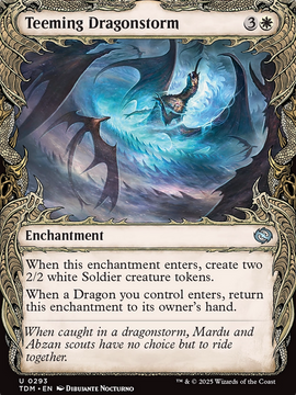 Teeming Dragonstorm (TDM-293) - Tarkir: Dragonstorm: (Showcase, enchantment)