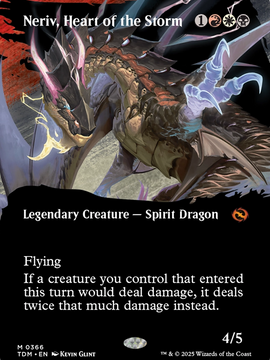 Neriv, Heart of the Storm (TDM-366) - Tarkir: Dragonstorm: (Showcase) (Borderless)