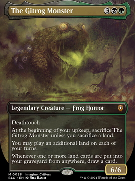 The Gitrog Monster (BLC-088) - Bloomburrow Commander (Borderless)
