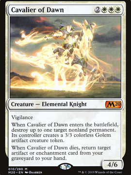Cavalier of Dawn (M20-010) - Core Set 2020