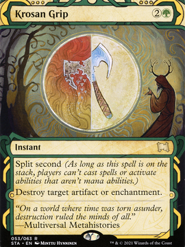 Krosan Grip (STA-053) - Strixhaven Mystical Archive: (Showcase) (Borderless) Foil