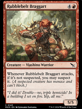 Rubblebelt Braggart (MKM-143) - Murders at Karlov Manor