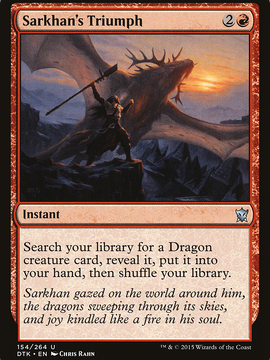 Sarkhan's Triumph (DTK-154) - Dragons of Tarkir