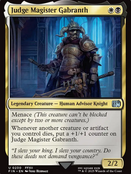 Judge Magister Gabranth (FIN-230) - FINAL FANTASY