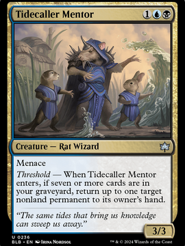 Tidecaller Mentor (BLB-236) - Bloomburrow Foil
