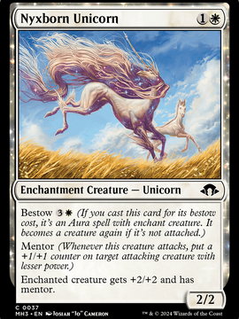 Nyxborn Unicorn (MH3-037) - Modern Horizons 3