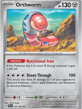 Orthworm (151/193) [Scarlet & Violet: Paldea Evolved]