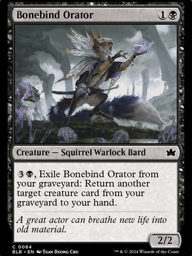 Bonebind Orator (BLB-084) - Bloomburrow Foil