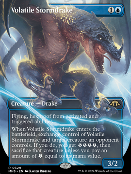 Volatile Stormdrake (MH3-329) - Modern Horizons 3 (Borderless) Foil