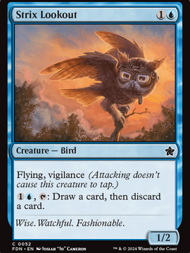 Strix Lookout (FDN-052) - Foundations Foil
