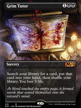 Grim Tutor (M21-315) - Core Set 2021 (Borderless)