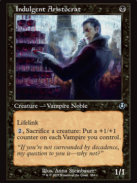 Indulgent Aristocrat (Retro Frame) (INR-384) - Innistrad Remastered