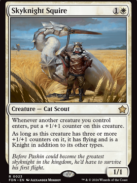Skyknight Squire (FDN-023) - Foundations Foil