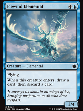 Icewind Elemental (FDN-042) - Foundations Foil