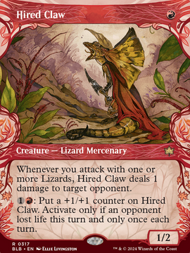 Hired Claw (BLB-317) - Bloomburrow: (Showcase)