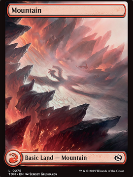 Mountain (TDM-275) - Tarkir: Dragonstorm Foil