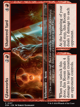 Glassworks // Shattered Yard (DSK-137) - Duskmourn: House of Horror