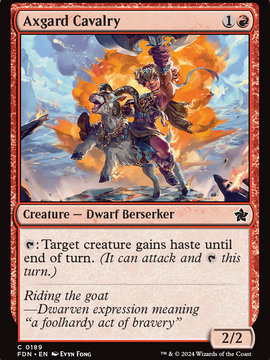 Axgard Cavalry (FDN-189) - Foundations Foil