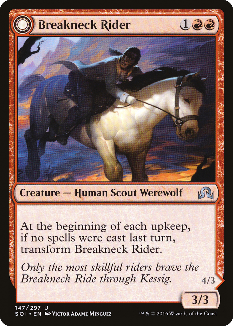 Breakneck Rider // Neck Breaker (SOI-147) - Shadows over Innistrad: (Double Faced Transform) Foil