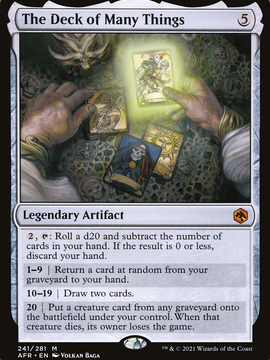The Deck of Many Things (AFR-241) - Adventures in the Forgotten Realms Foil