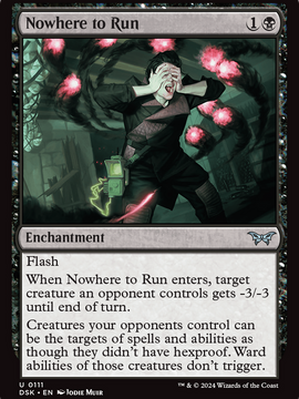 Nowhere to Run (DSK-111) - Duskmourn: House of Horror Foil
