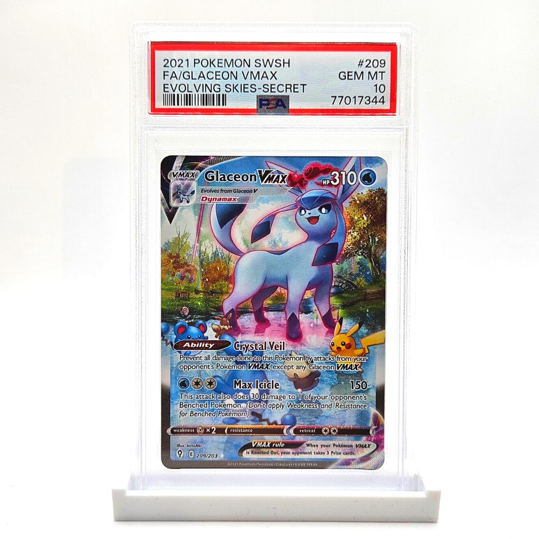 PSA 10 Glaceon VMAX Alternate Art - Evolving Skies