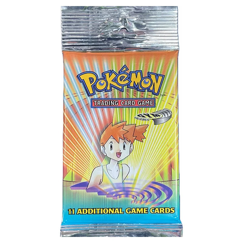 Pokemon Gym Heroes Unlimited Booster Pack Long Crimp - Misty Artwork
