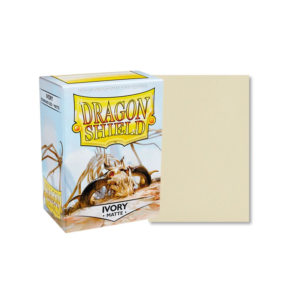 Dragon Shield - Ivory - Matte Sleeves (100 Count - Standard Size)