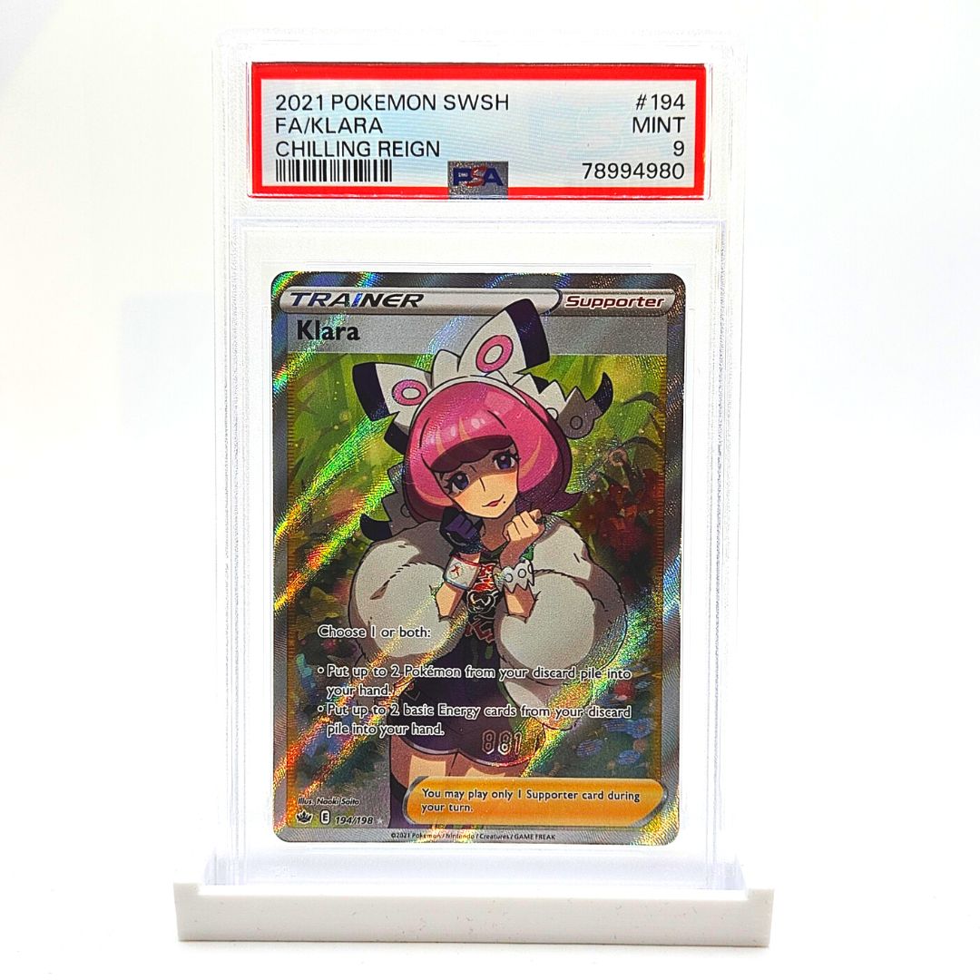 PSA 9 Klara Full Art Trainer - Chilling Reign