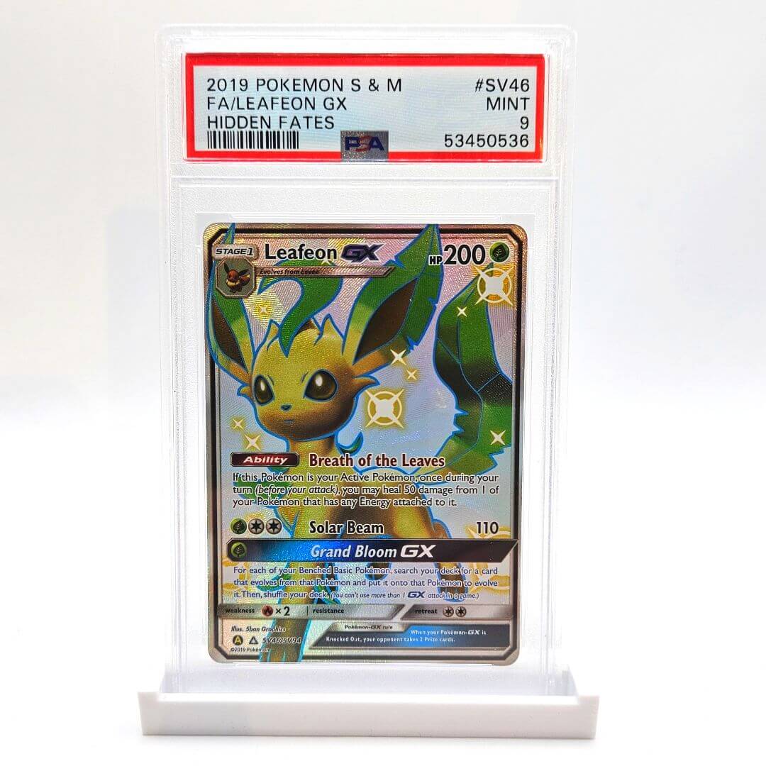 pokemon card leafeon gx PSA 9 Full Art Leafeon GX