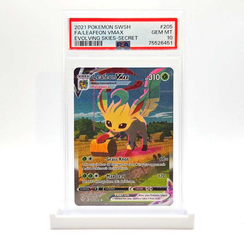 PSA 10  Leafeon VMAX Alternate Art - Evolving Skies