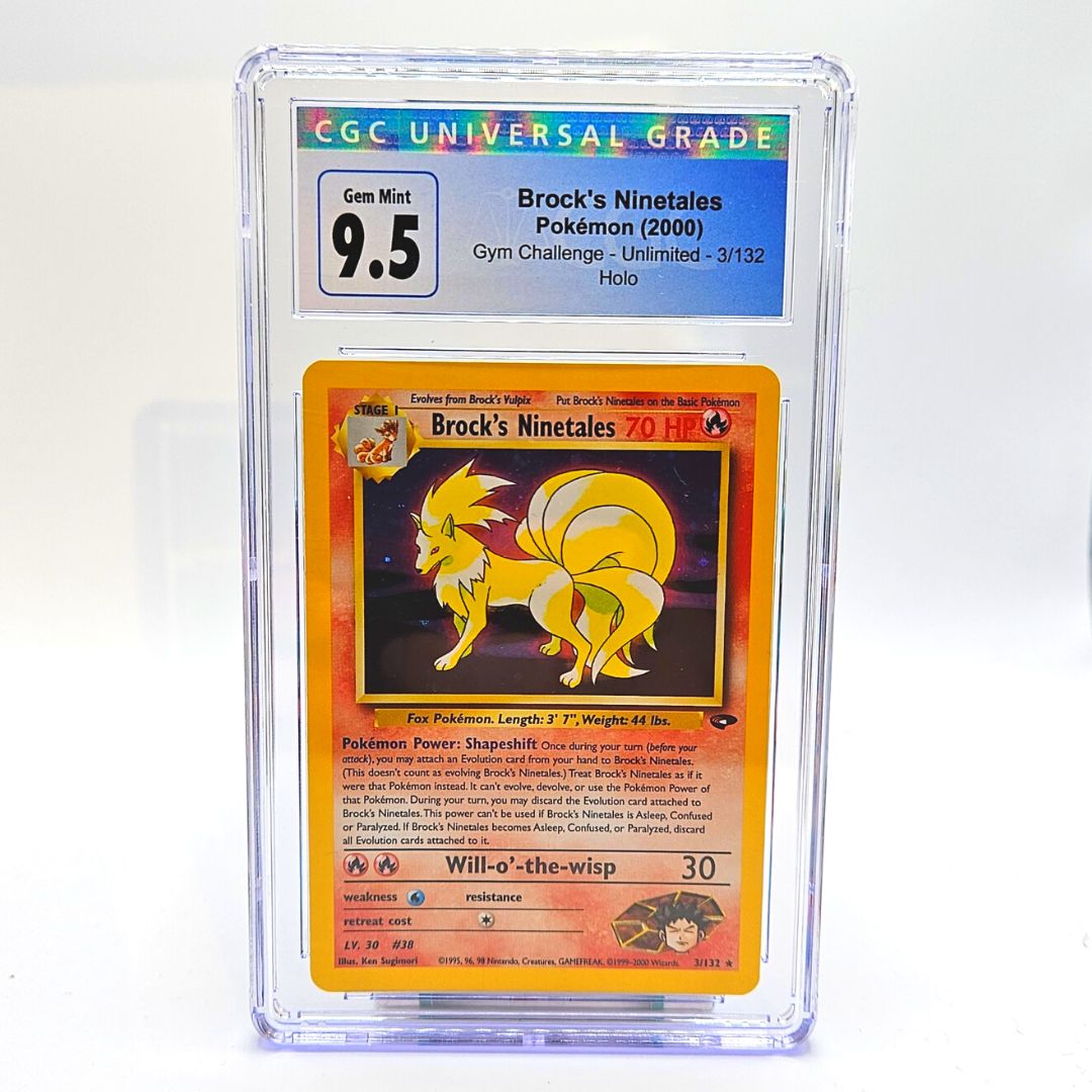 CGC 9.5 Brock's Ninetales 2000 Pokémon Gym Challenge
