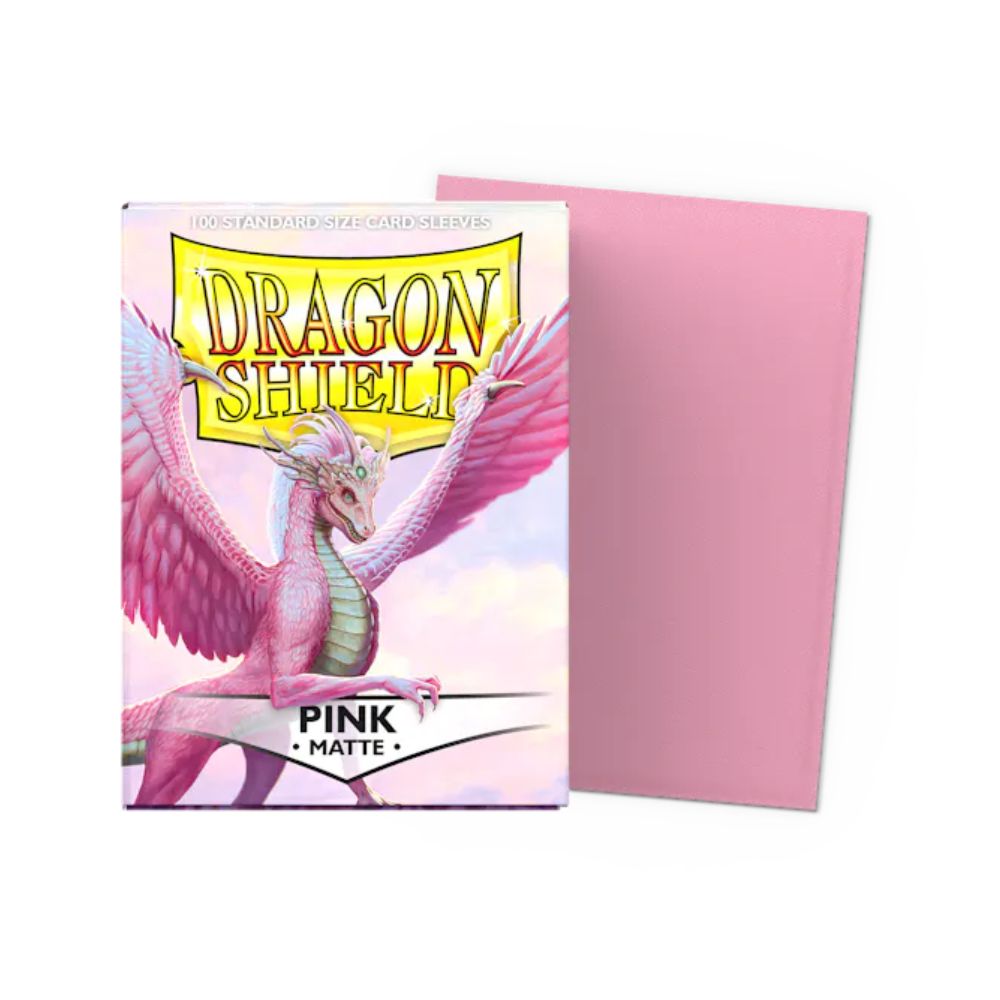Dragon Shield - Pink - Matte Sleeves (100 Count - Standard Size)