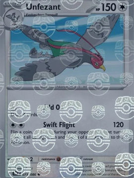 Unfezant (Master Ball Pattern) 73 - SV Black Bolt Holofoil