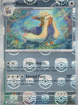 Stoutland (Master Ball Pattern) 76 - SV White Flare Holofoil