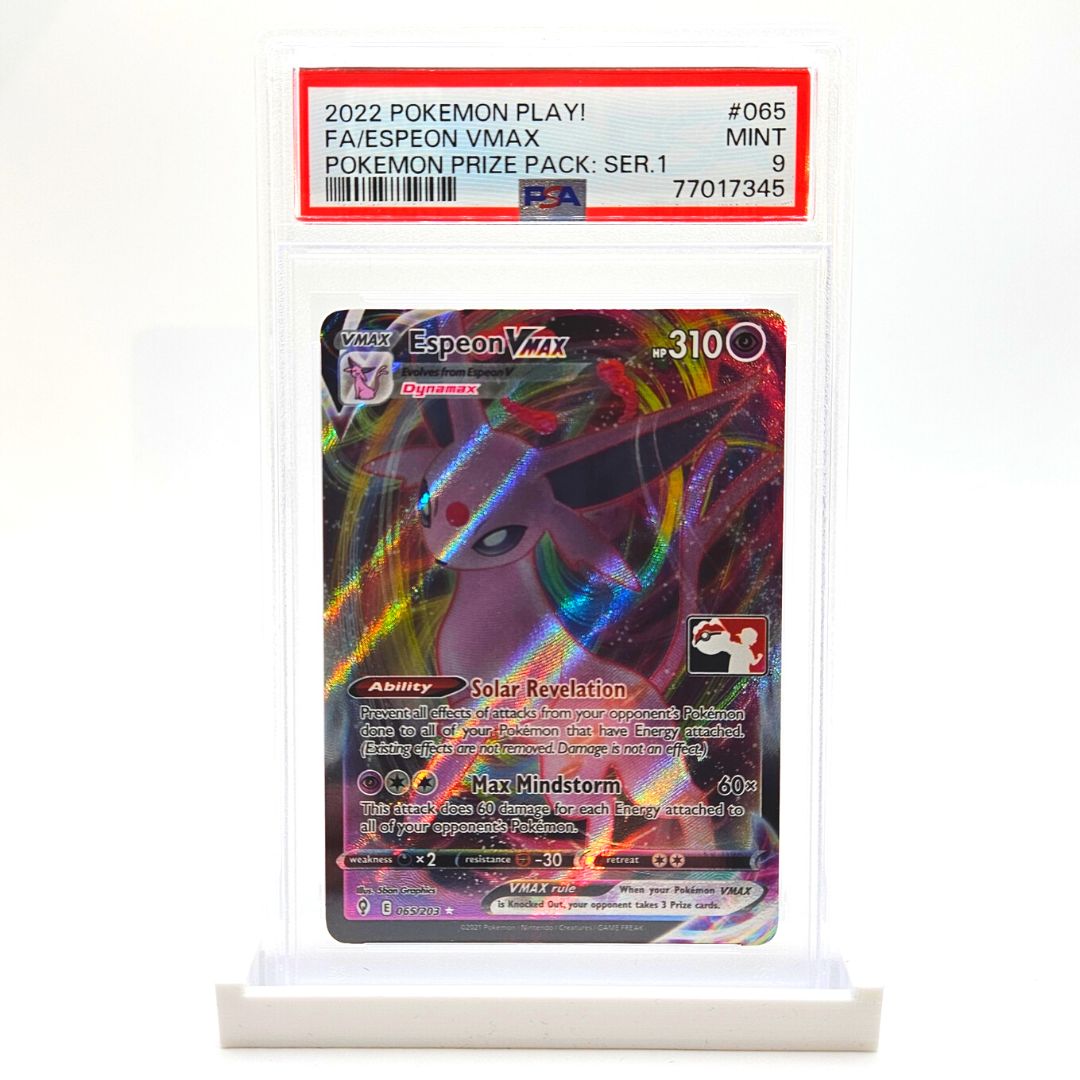 PSA 9 Espeon VMAX Full Art Prize Pack Series 1