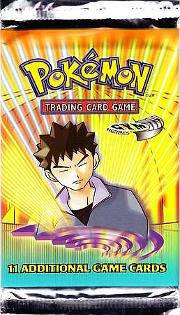 Pokemon Gym Heroes Unlimited Booster Pack - Brock Artwork