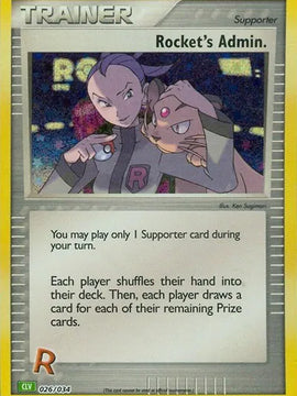 Rocket's Admin. 026/034 - (CLV) [Trading Card Game Classic]
