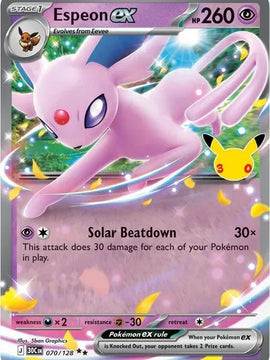Espeon ex 70 - ME 30th Celebration Holofoil