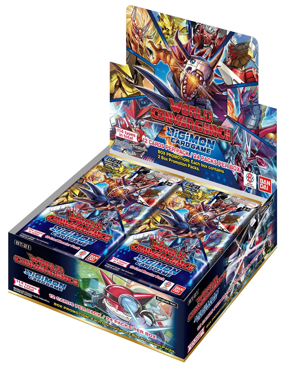 Digimon BT21 World Convergence Booster Box – Danireon Cards & Games